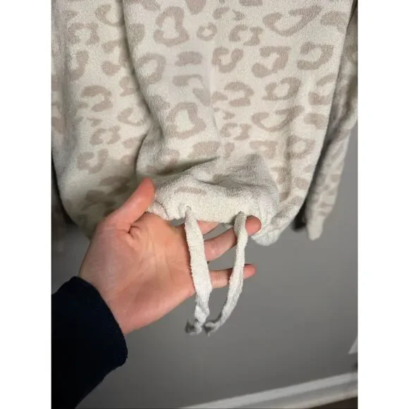 Barefoot dreams cozy chic ultra lite cream & stone slouchy pull over sweater - Picture 3 of 9